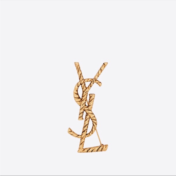 Yves Saint Laurent Accessories - OPYUM YSL TWISTED BROOCH IN METAL
